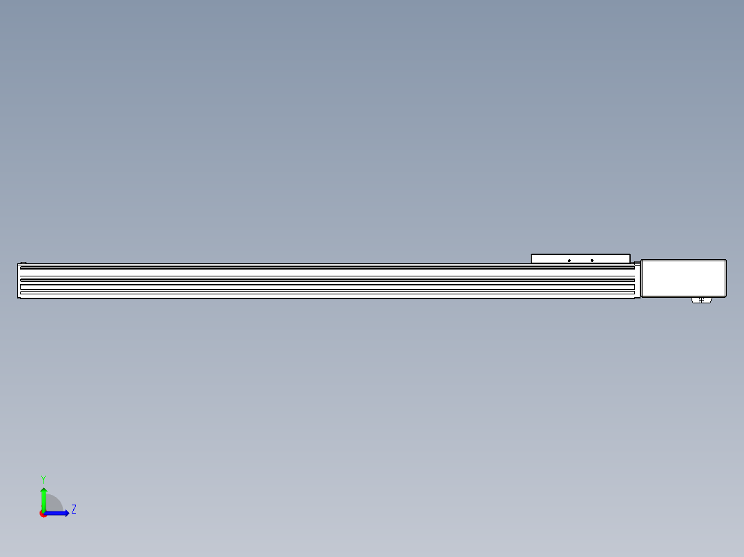 同步带全封闭直线模组TPA-HCB-120D-90-L850-ML-C-P40-N3左视图