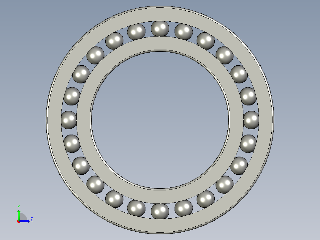深沟球轴承16009左视图