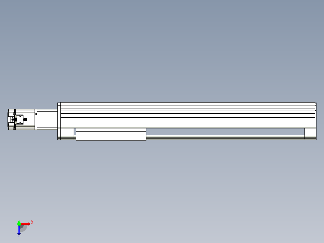 VF丝杆传动-一般环境VF27-Lxx-C-S600-BC-ZP75-C3俯视图