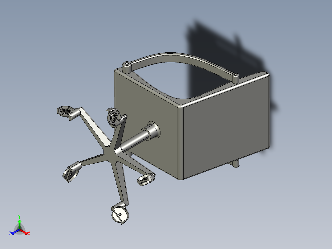 <span style='color: red'>活动</span>椅<span style='color: red'>3D</span><span style='color: red'>模型</span>
