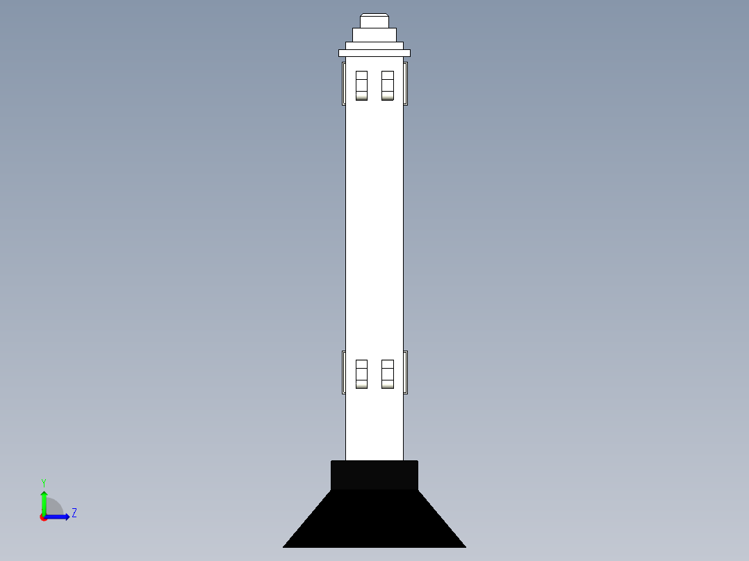 城市道路弯度可调整护栏左视图