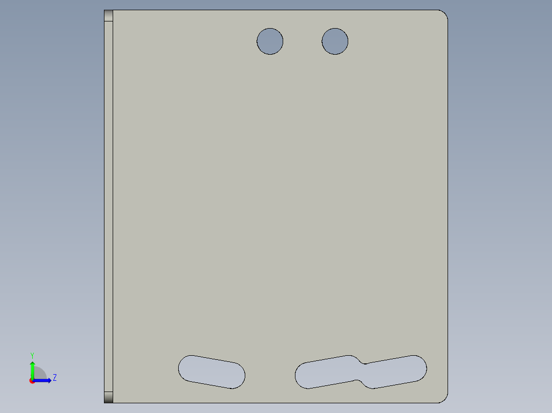 基恩士LV-H35F(62F)Bracket1_kc图纸模型左视图