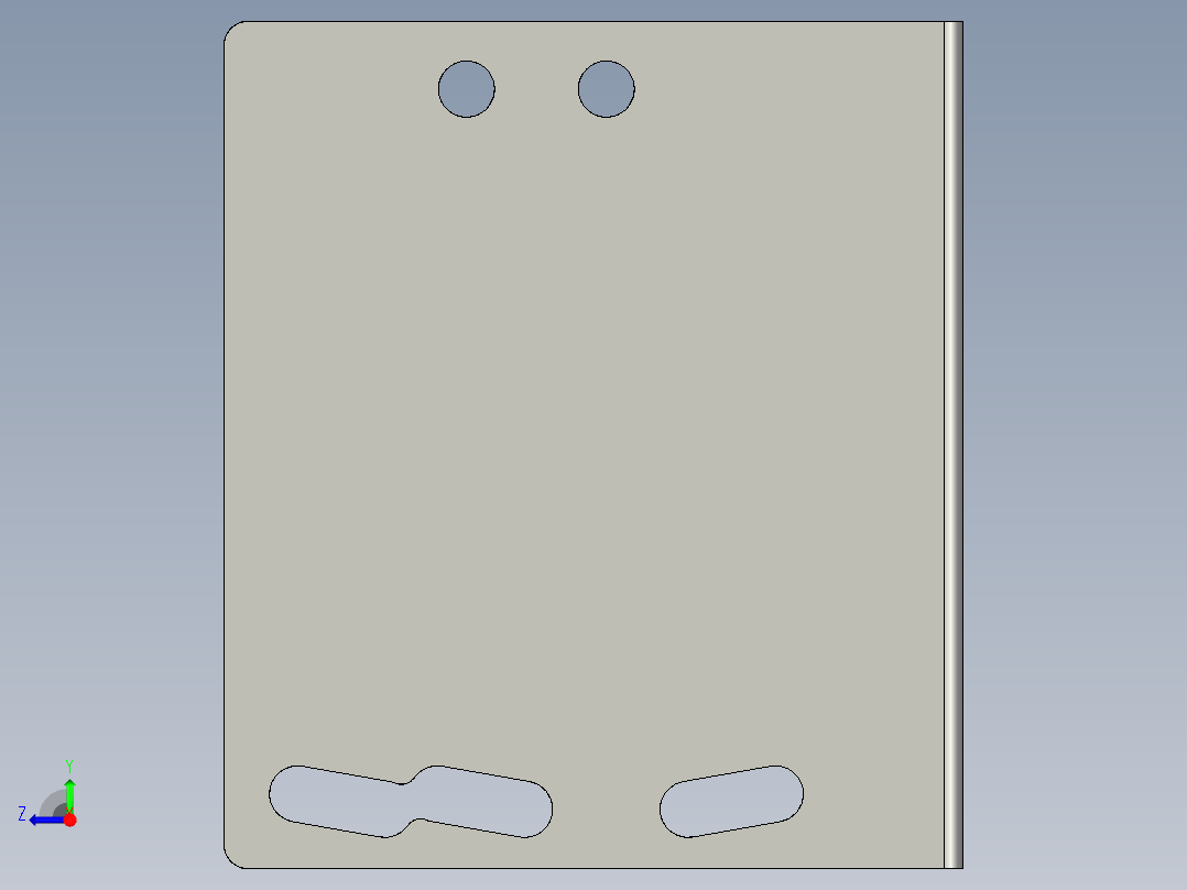 基恩士LV-H35F(62F)Bracket1_kc图纸模型右视图