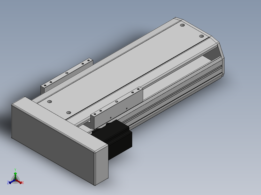 精密模组MY170-T10-200L-BL-P40B-C4-C正等轴测图