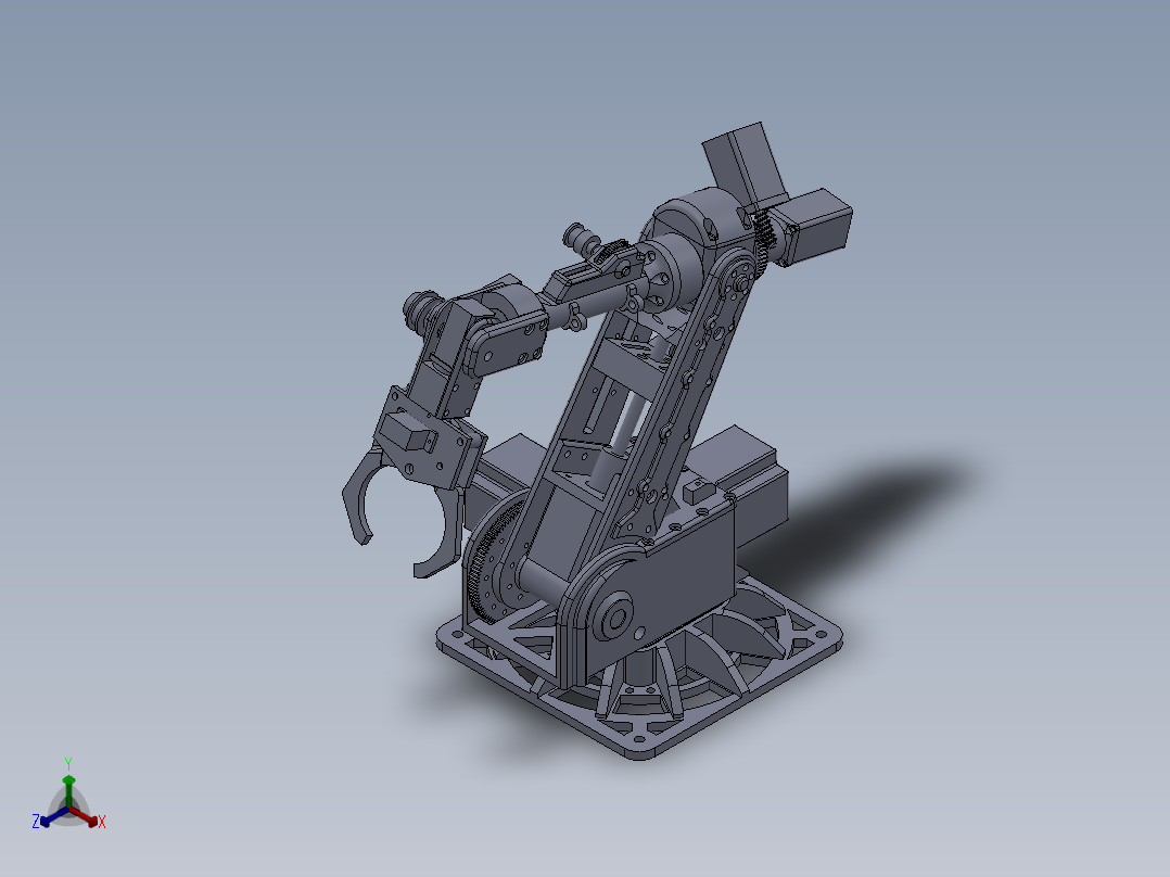 6轴步进<span style='color: red'>机器人</span>设计模型235045==30