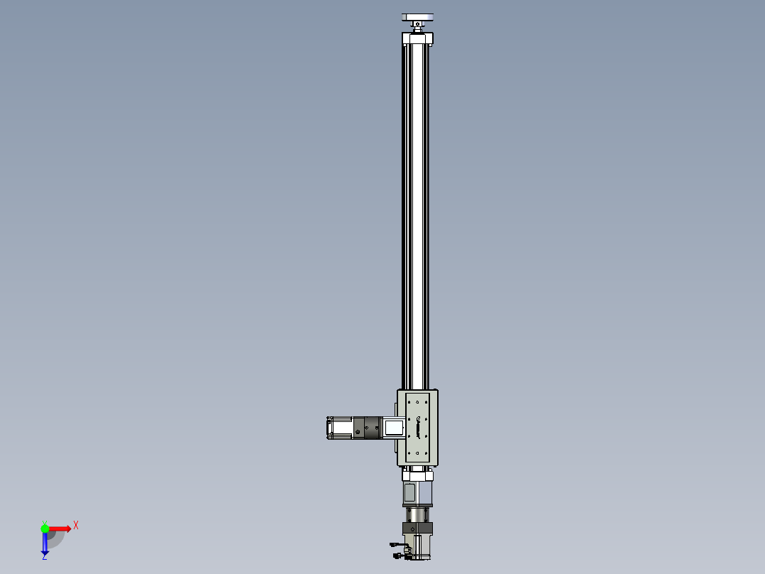 威洛博直线电机模组EB8ZR-L200-S1200-RZP75B5K-ZP755K-MS3俯视图