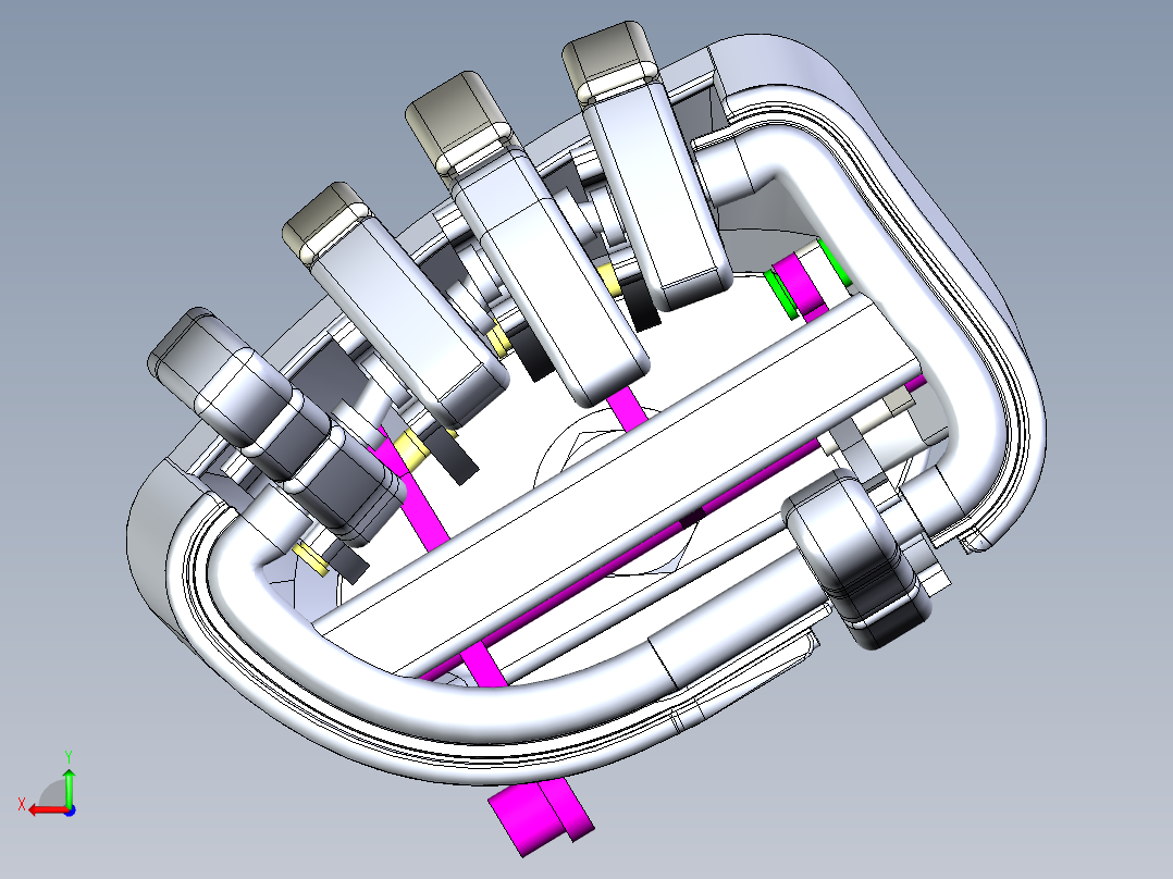 Prosthetic仿生假手掌简易结构后视图