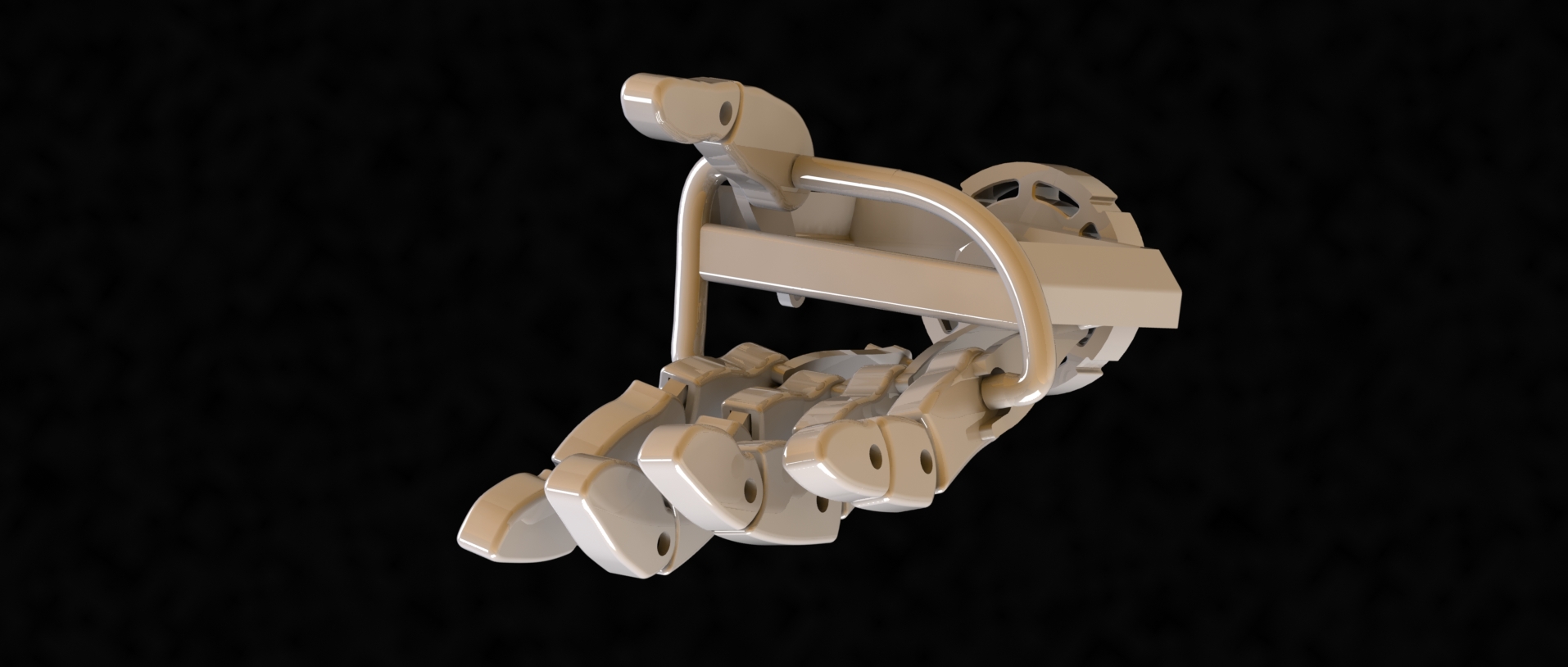 Prosthetic仿生假手掌简易结构