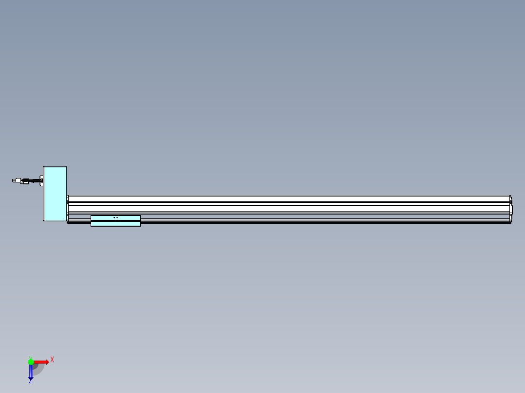 威洛博VBF同步带传动一般环境VBF14-L45-S950-BRD-ZP40-C3俯视图