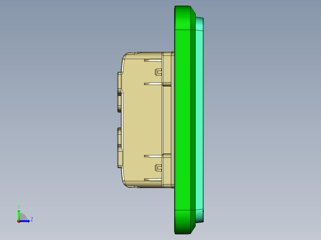 飞利浦-三开开关 STP左视图