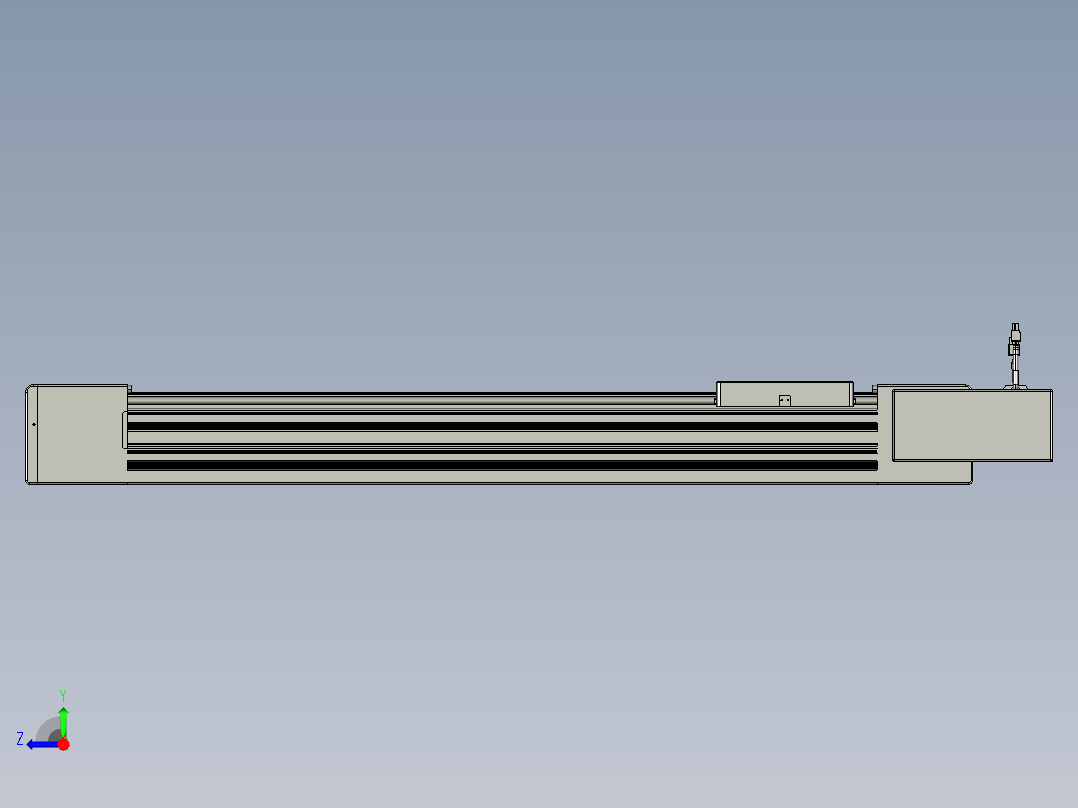 威洛博直线电机模组EB10-L224-S750-BR-ZP75-MS3-5K右视图
