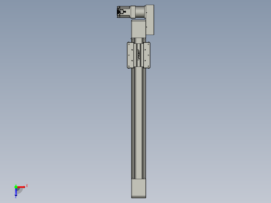 威洛博直线电机模组EB10-L224-S750-BR-ZP75-MS3-5K俯视图