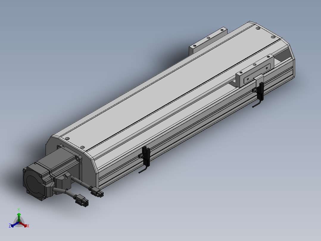 精密模组MY130-T10-300L-BC-P20B-C4-C正等轴测图
