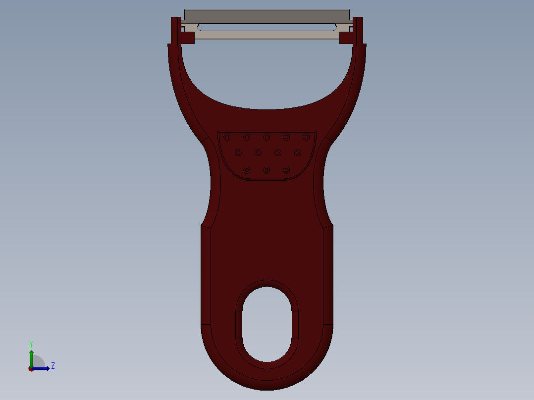 土豆胡萝卜手动削皮器-SW左视图