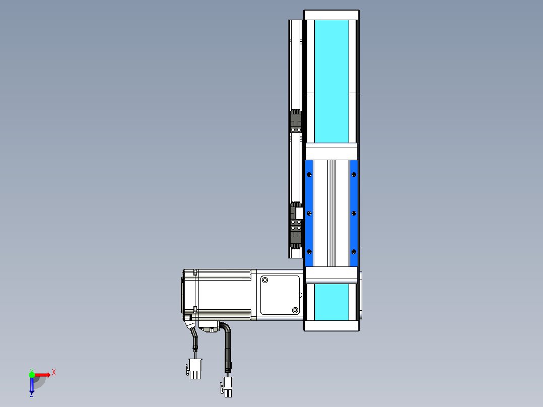 威洛博LB.GB同步带传动--欧规系列LB6A-L130-S100-BR俯视图