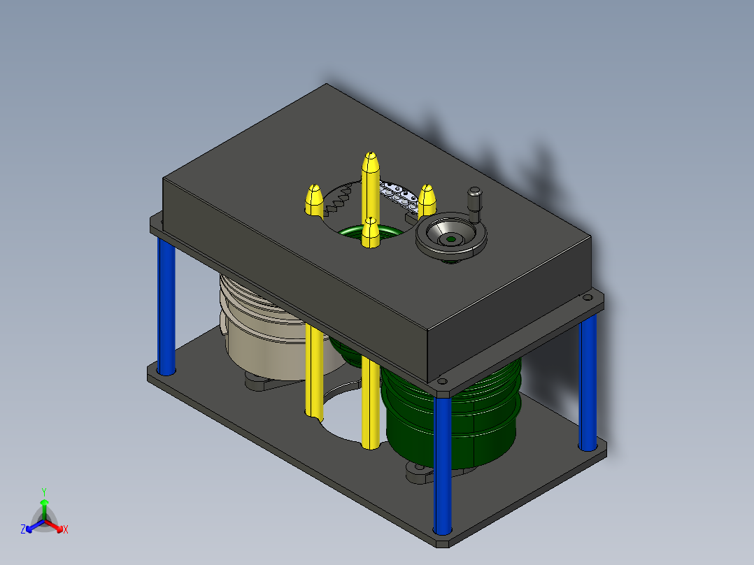 碗分离机step正等轴测图