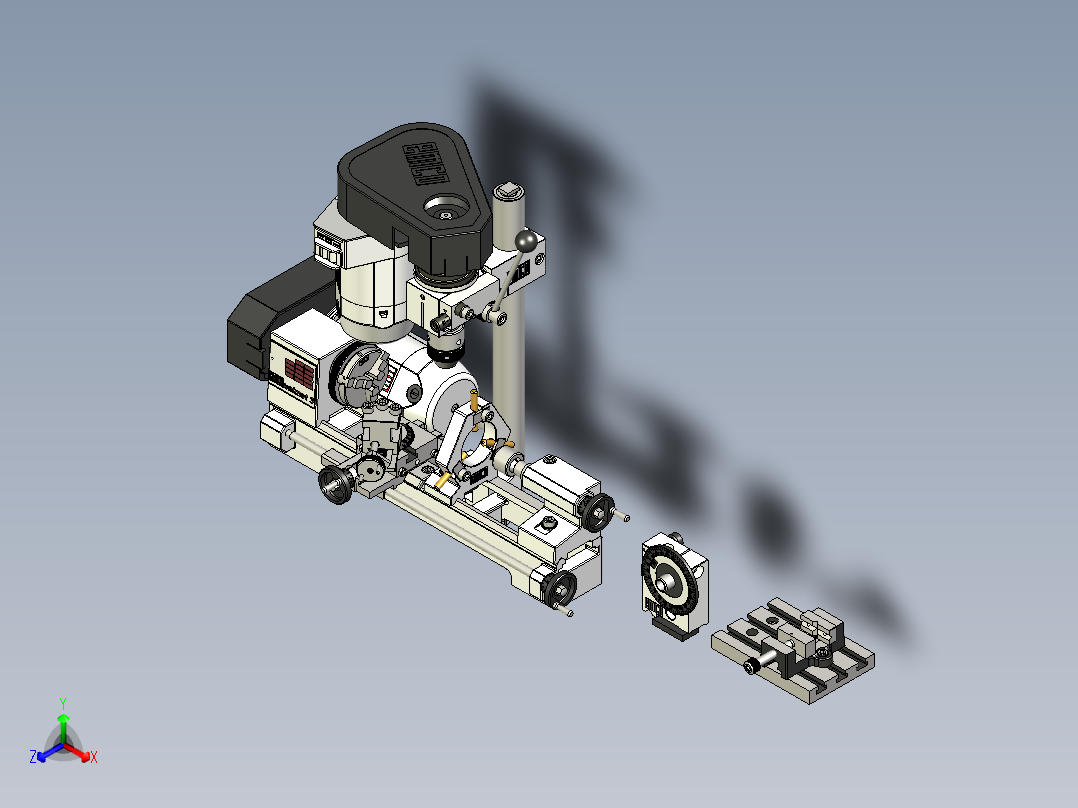 EMCO Unimat 3车床<span style='color: red'>机床</span>3D数模图纸 STP格式