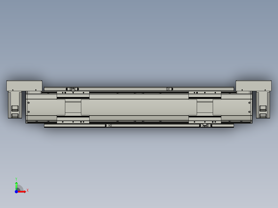 威洛博双电机滑台-VBF14S2-L50-S400-BLR-P40-C6前视图