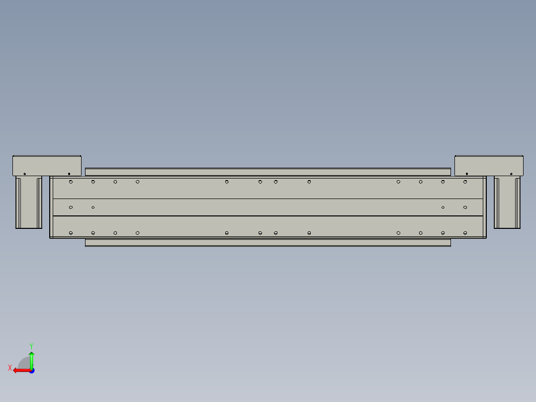 威洛博双电机滑台-VBF14S2-L50-S400-BLR-P40-C6后视图