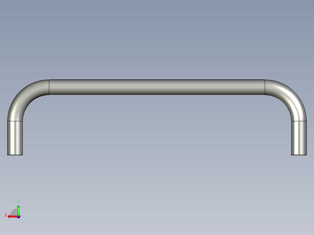 取手(不銹鋼)EF(A)-3D多系列多零件图纸模型后视图