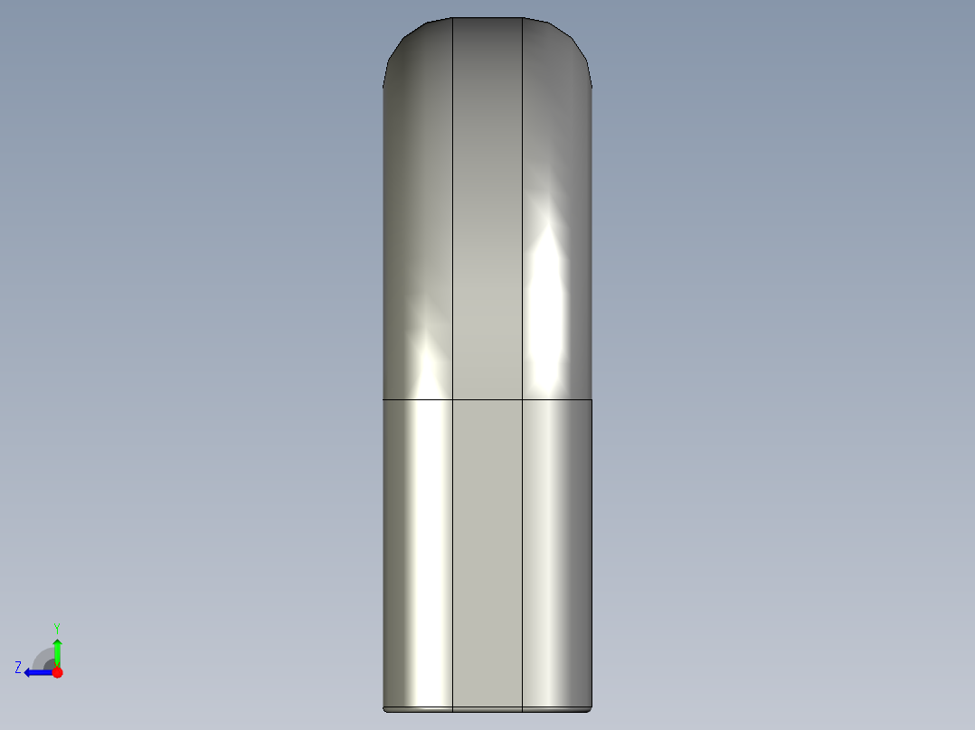 取手(不銹鋼)EF(A)-3D多系列多零件图纸模型右视图