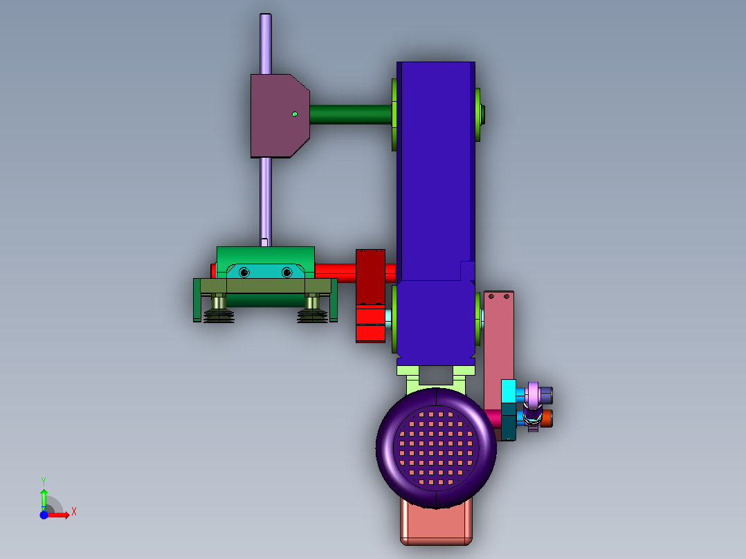 高速搬运吸盘抓手前视图