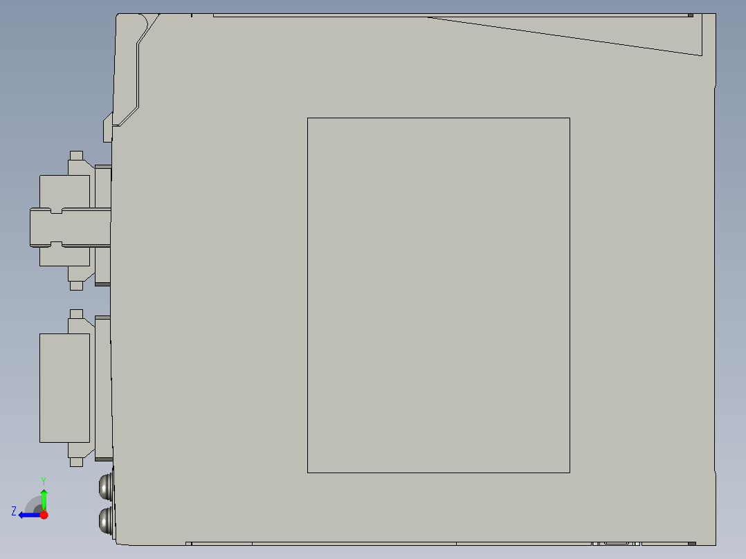 MDDKT3530E伺服控制器右视图