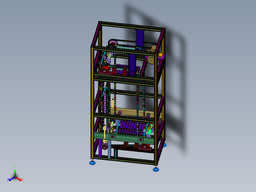 周转箱仓储物流往复升降设备
