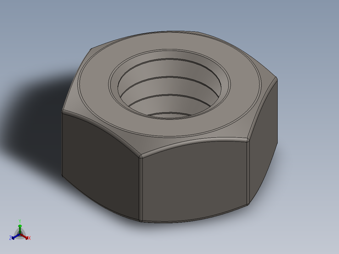 紧固件-Raw Steel Nut 0.3125