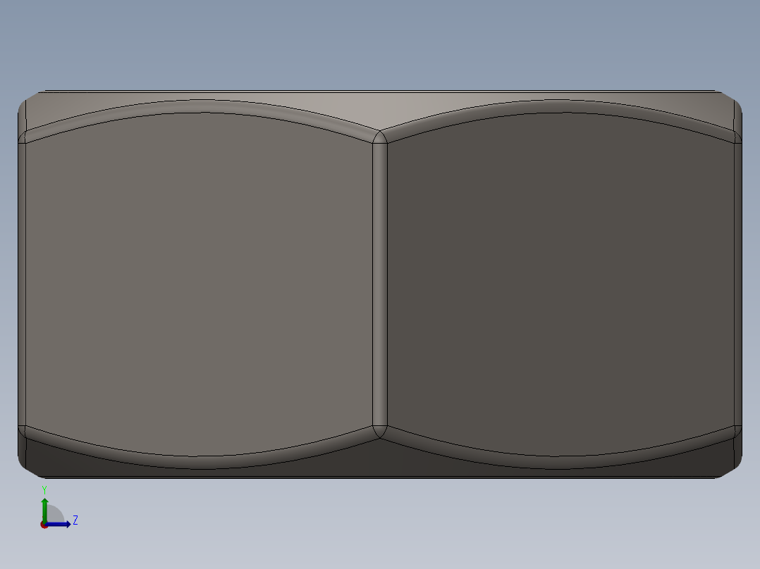 紧固件-Raw Steel Nut 0.3125左视图