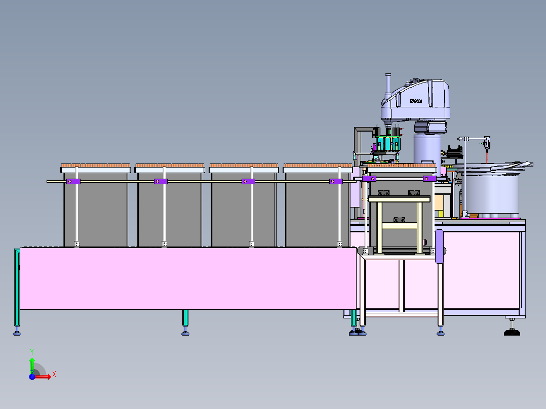 冷凝器U型管自动插管sw20可编辑前视图