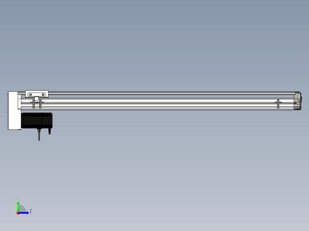Toyo东佑达直线模组-ETH13-950-BM-400W左视图