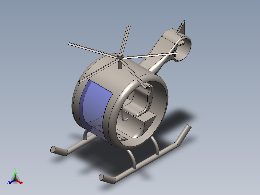 直升飞机 飞机模型设计 (54)