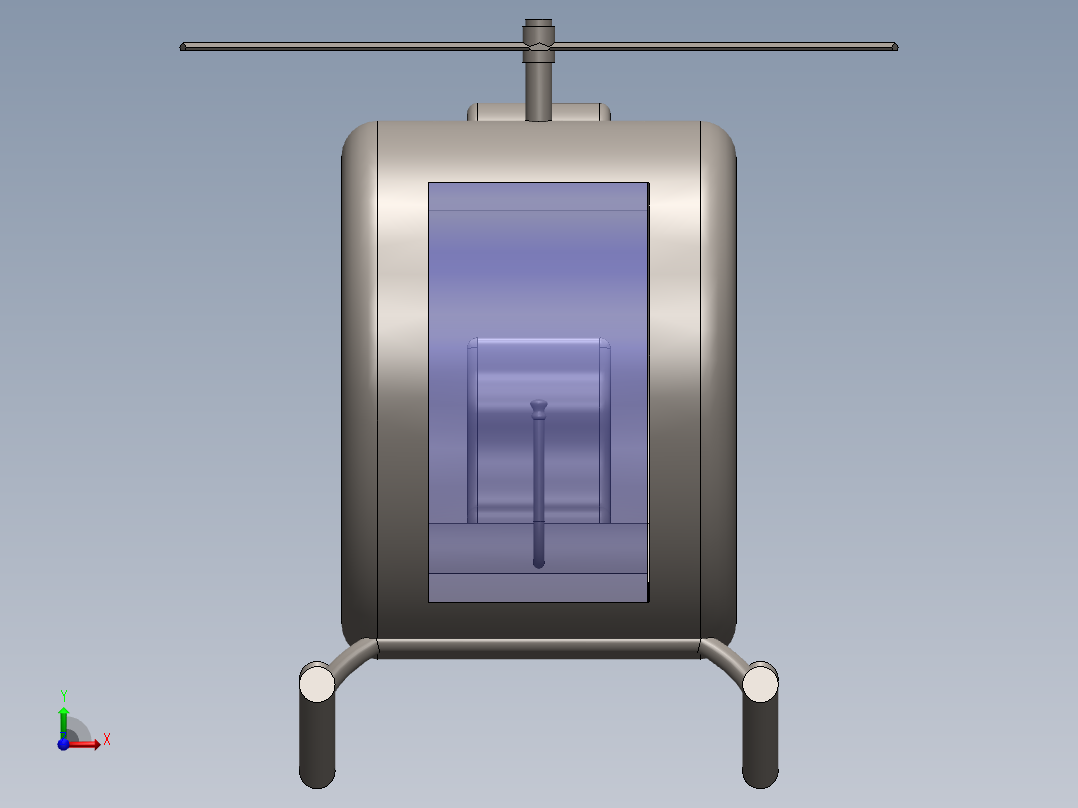直升飞机 飞机模型设计 (54)前视图