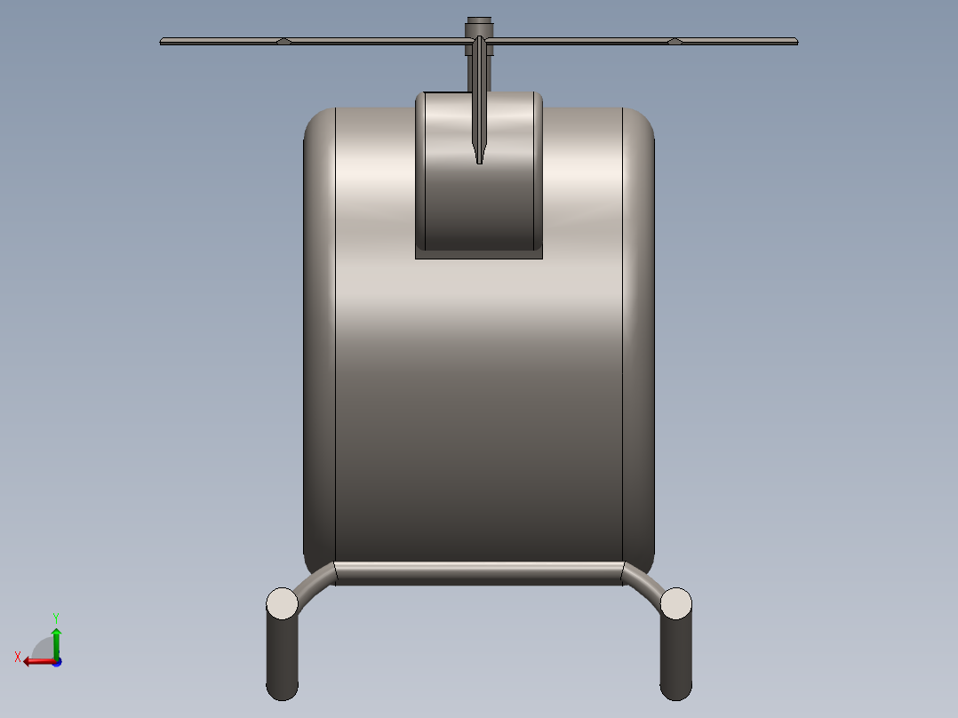 直升飞机 飞机模型设计 (54)后视图