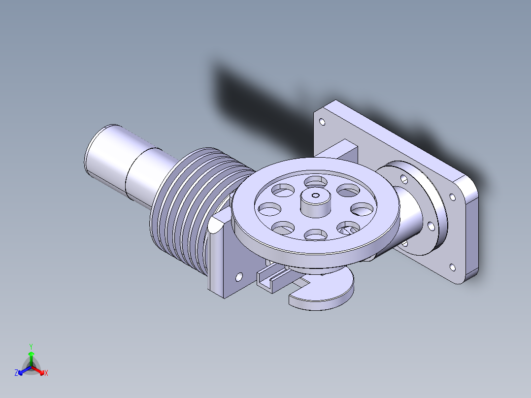 发动机 (12)正等轴测图