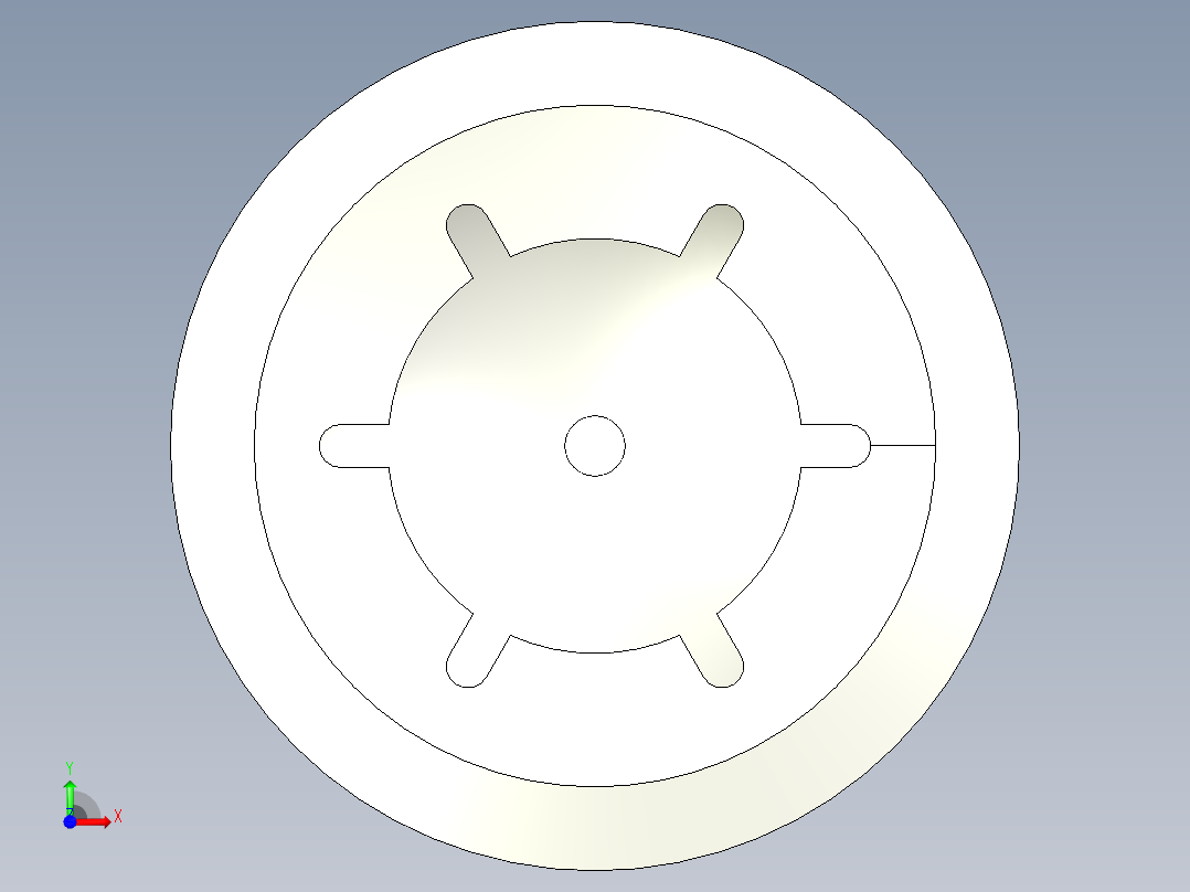 華司10.(B)-3D多系列多零件图纸模型前视图