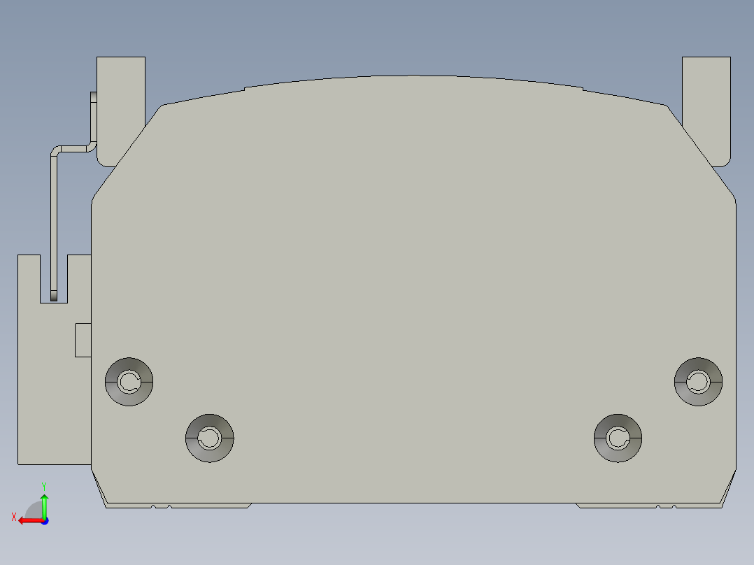 直线模组WG-LHA12-S850-M设计图纸后视图