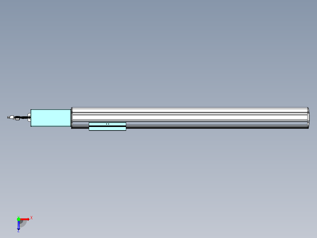 威洛博VBF同步带传动一般环境VBF14-L45-S600-BR-ZP40-C3俯视图