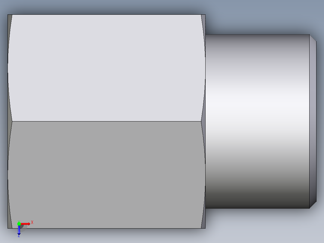 卡套式工业通用硬管接头EO_Swivel_connector_GAI14SMCFX俯视图