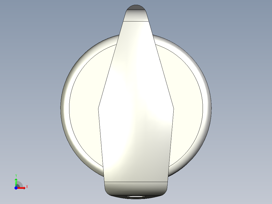 把手MI.204-3D多系列多零件图纸模型前视图