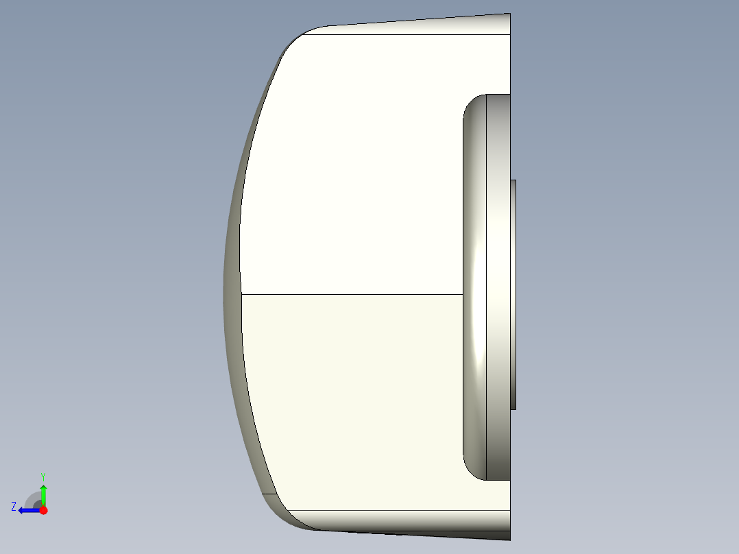 把手MI.204-3D多系列多零件图纸模型右视图