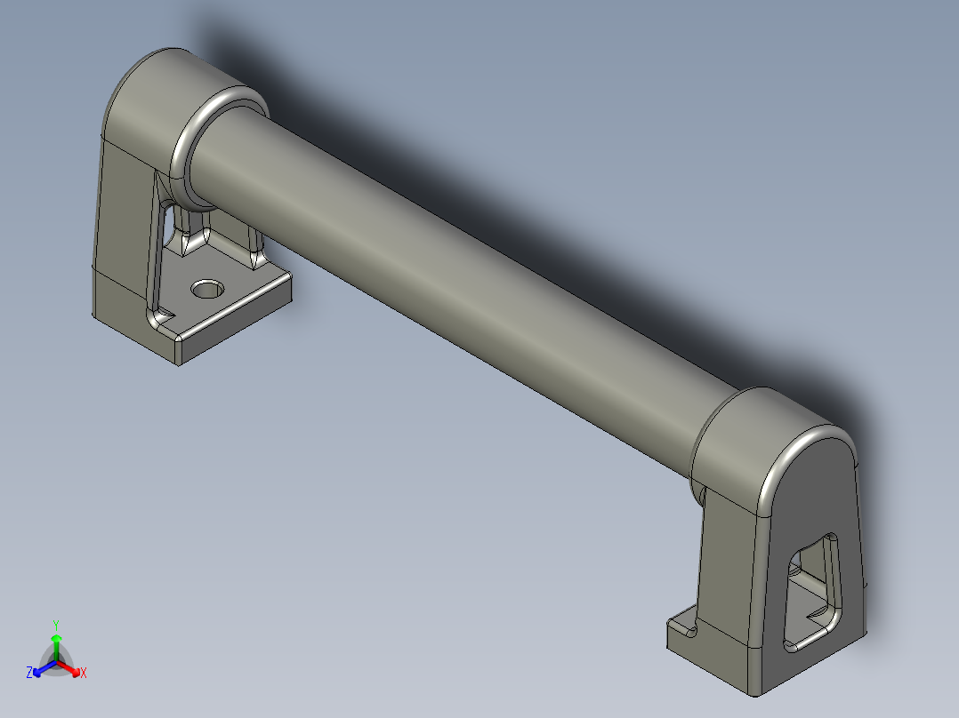 取手(鋁合金)(B)RR-3D多系列多零件图纸模型