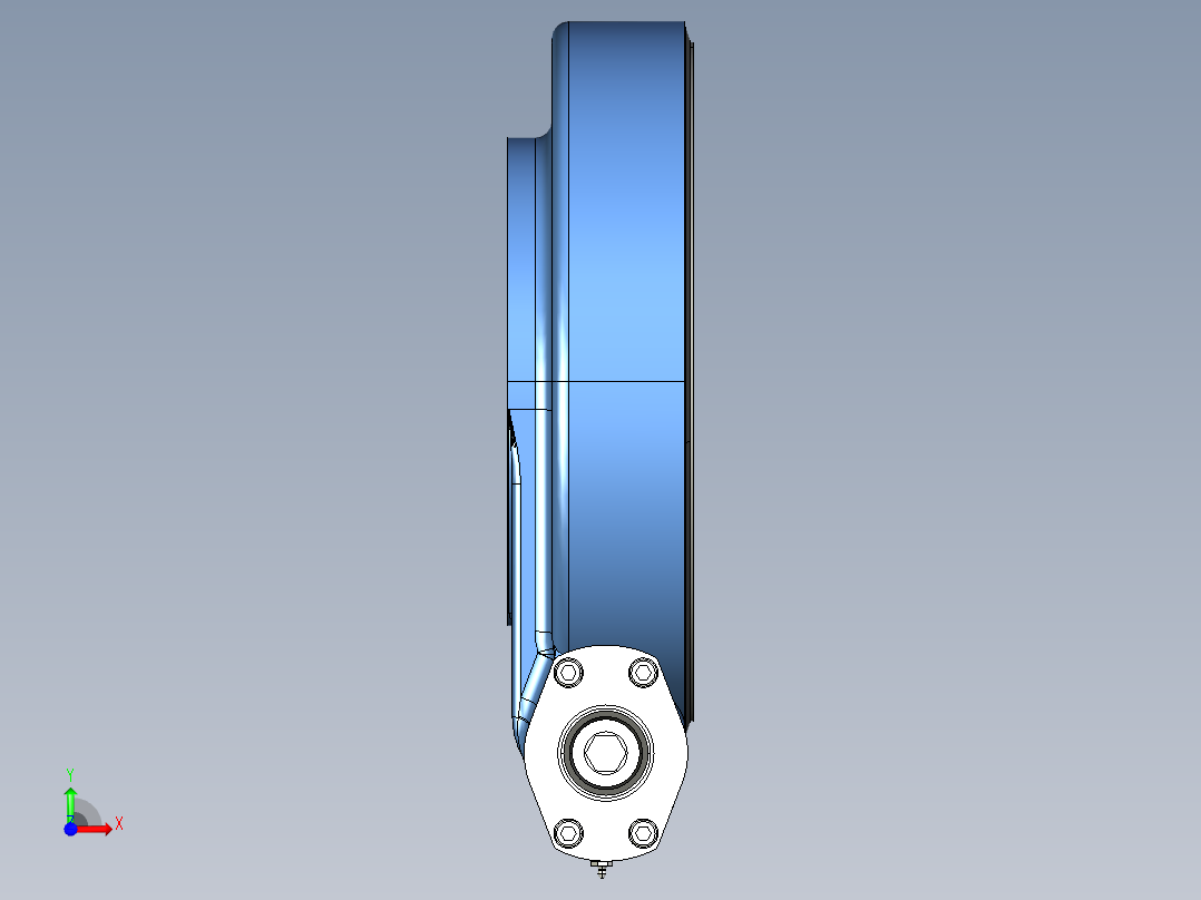 回转支撑旋转支承前视图