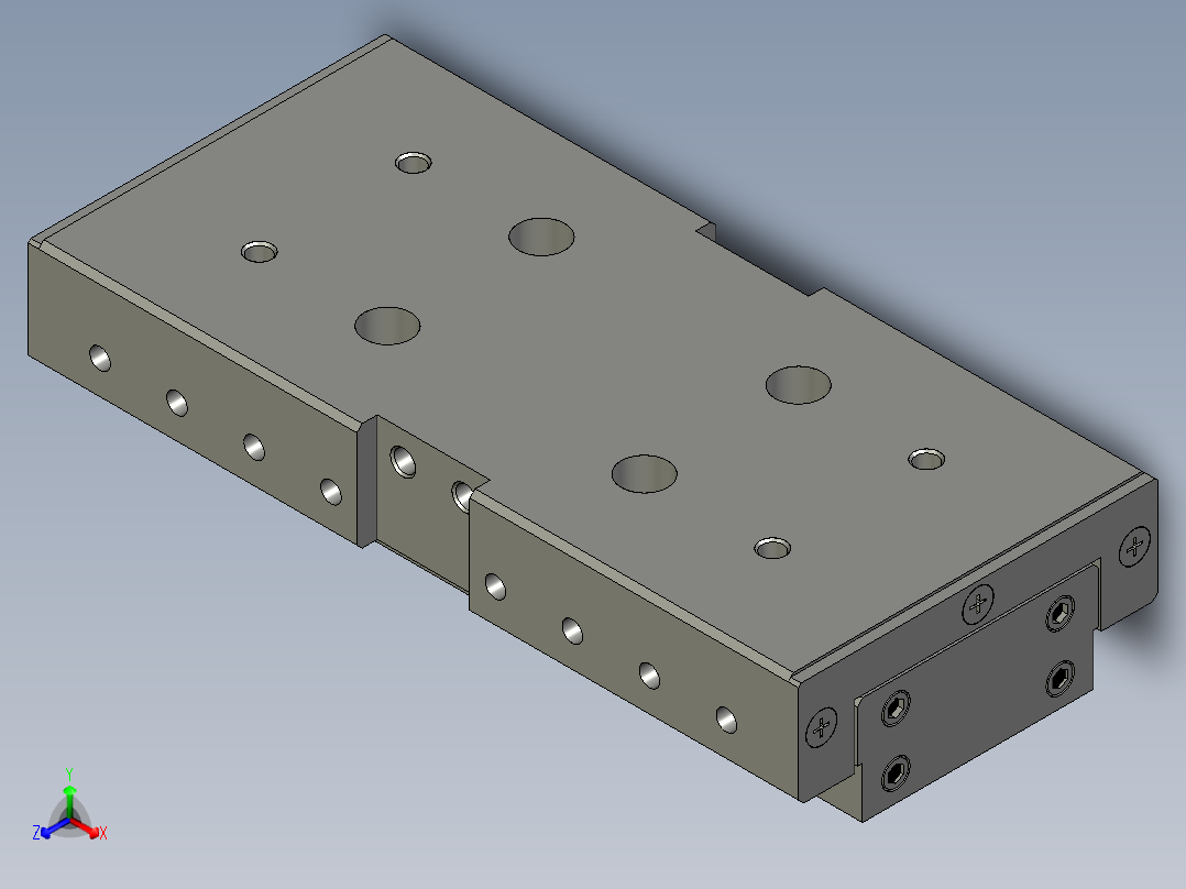 THK滚珠式有限直线运动滑座<span style='color: red'>3D</span>模型IGS格式