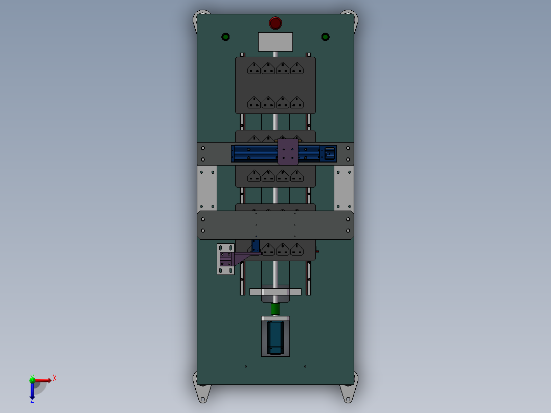 插座去毛刺打磨机俯视图