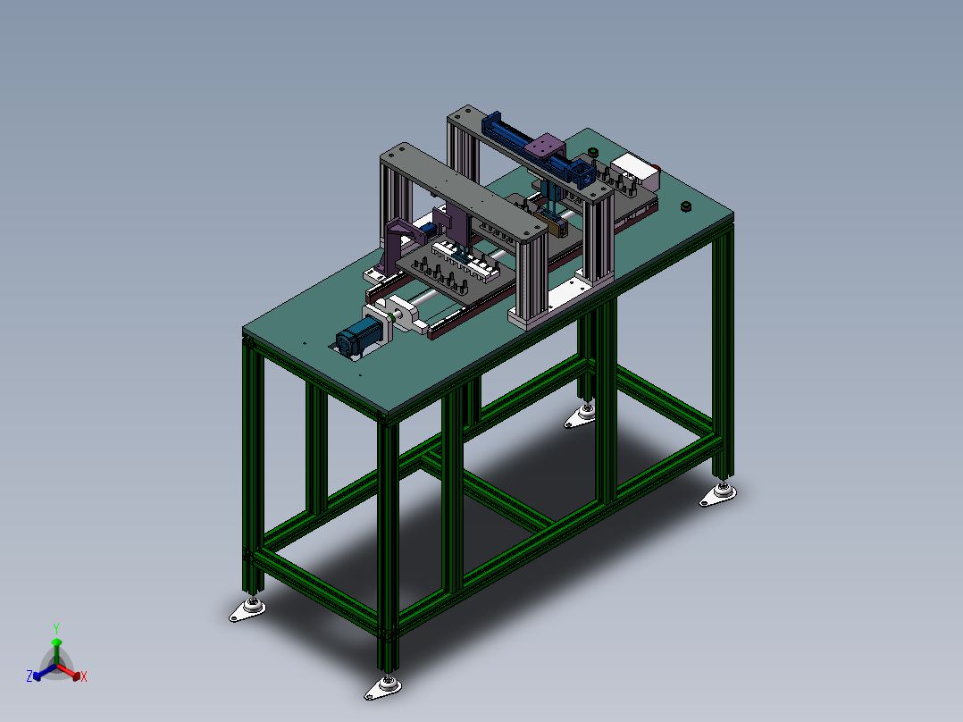 插座去毛刺打磨机正等轴测图