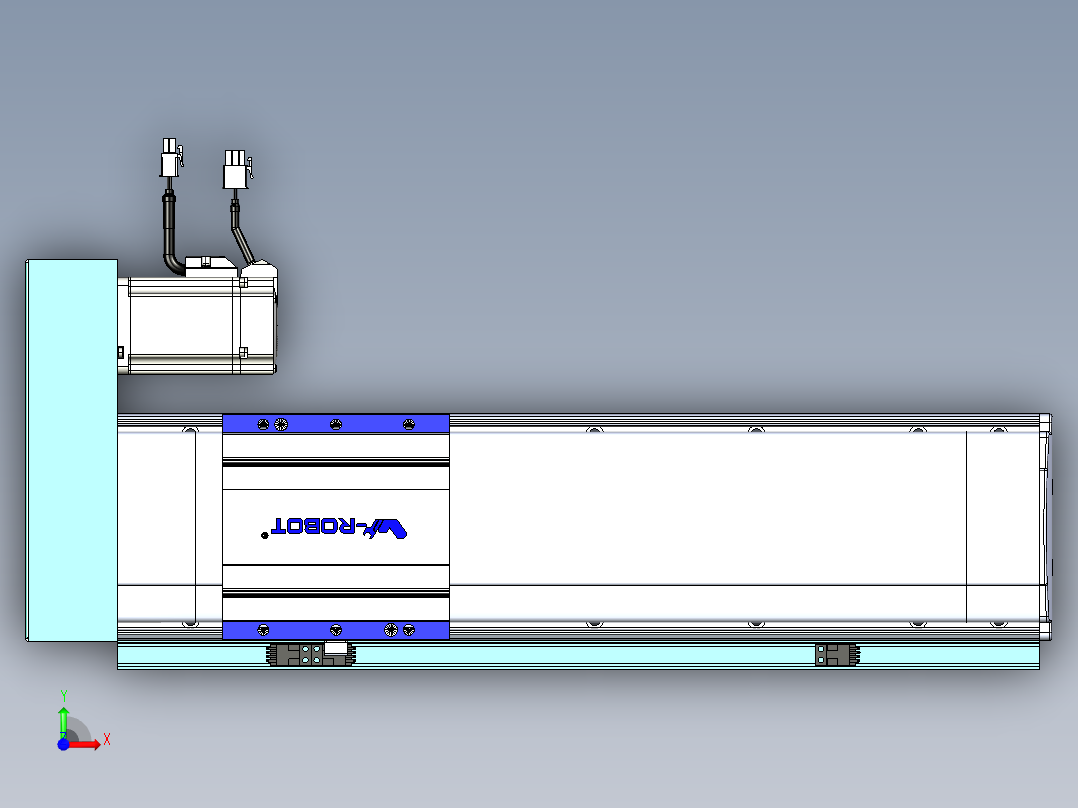 VF丝杆传动-一般环境VF14-Lxx-C-S300-BR-ZP40-C3前视图