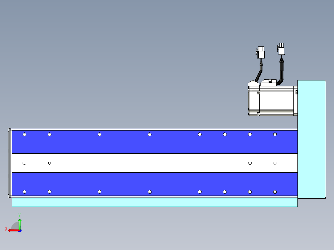 VF丝杆传动-一般环境VF14-Lxx-C-S300-BR-ZP40-C3后视图