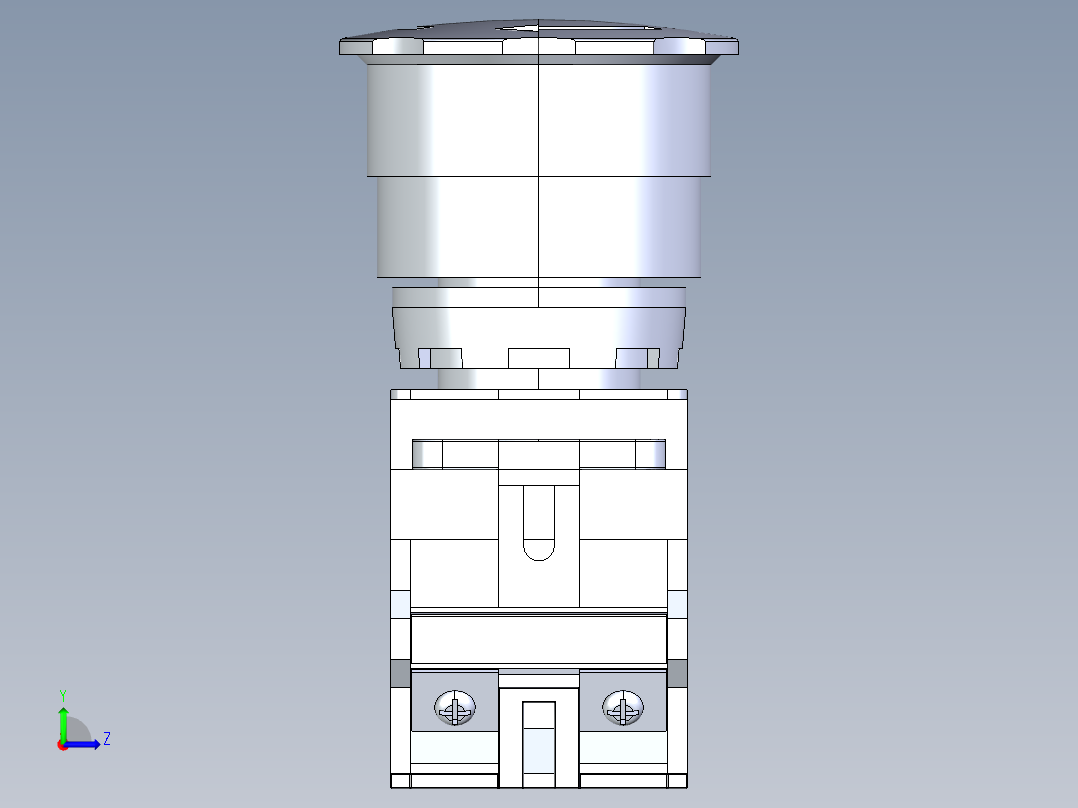 急停按钮[QG115-B1-01ZS]左视图